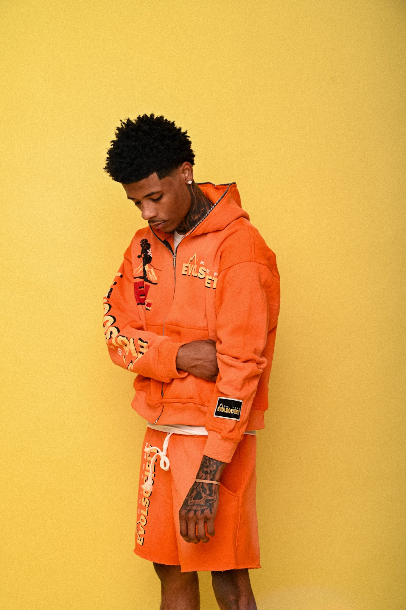ORANGE SKI SET