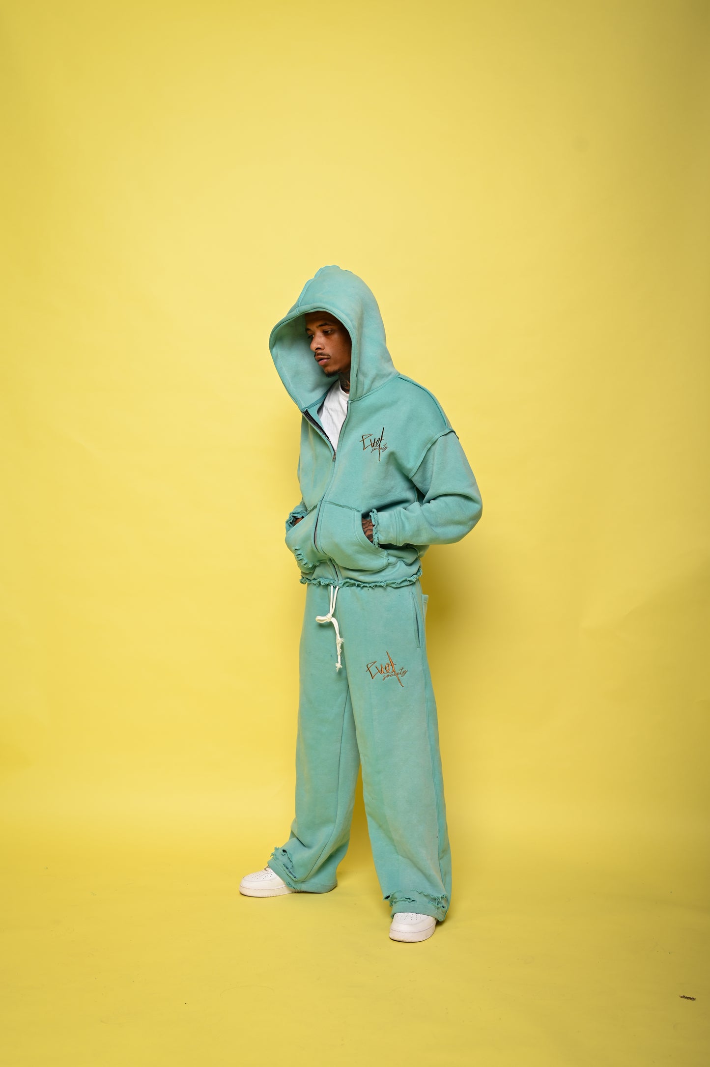 Teal “ EVL CURSIVE “ SET
