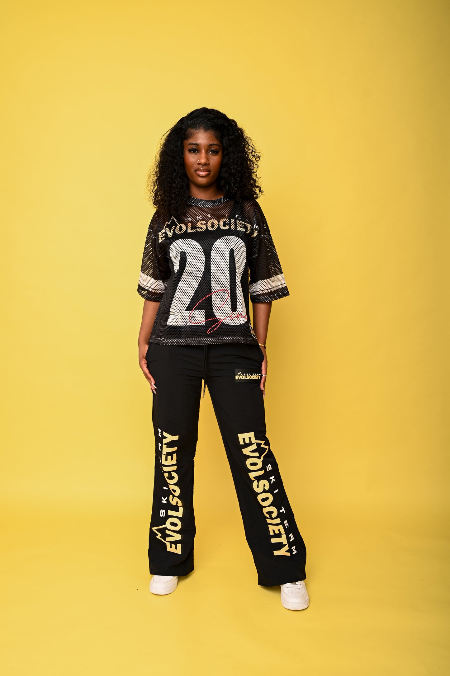 BLACK “EVL SKI “ JERSEY