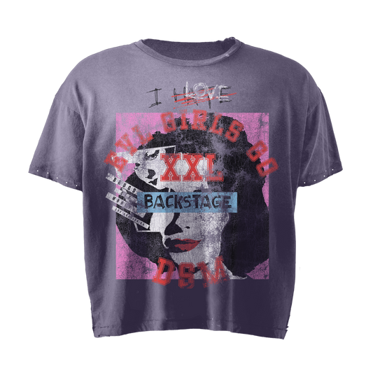 PURPLE I <3 EVL GIRLS TEE