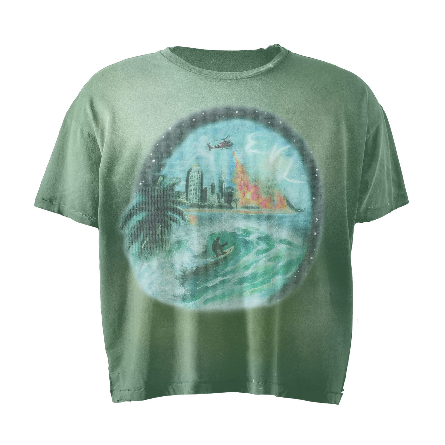 GREEN SURF ISLAND TEE
