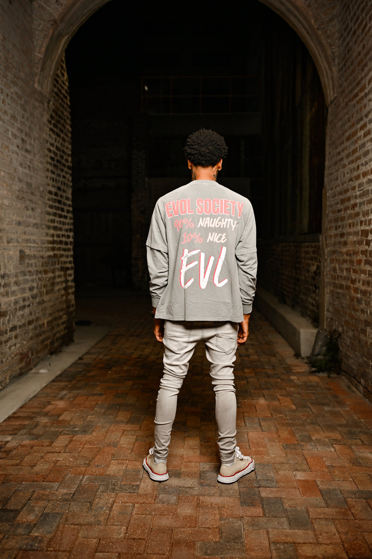 “DONT YOU LOVE EVL” DOUBLE LONG SLEEVE