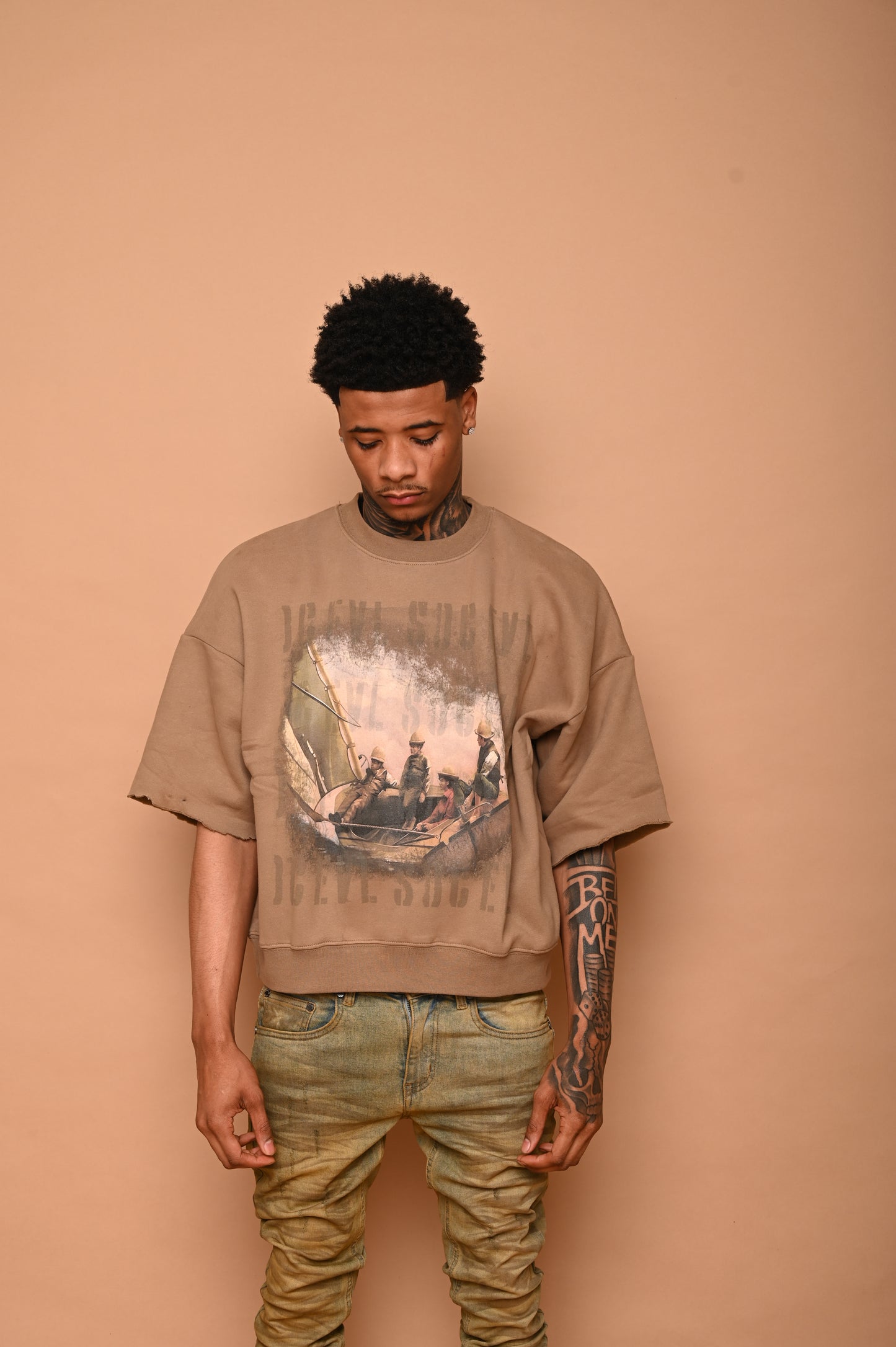 Brown “SURVIVAL” SWEATSHIRT