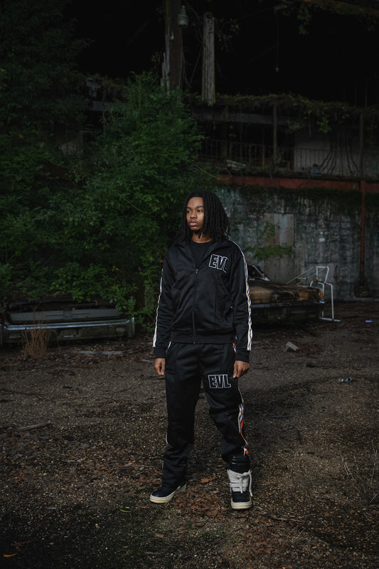 Black/Orange EVL Tracksuit