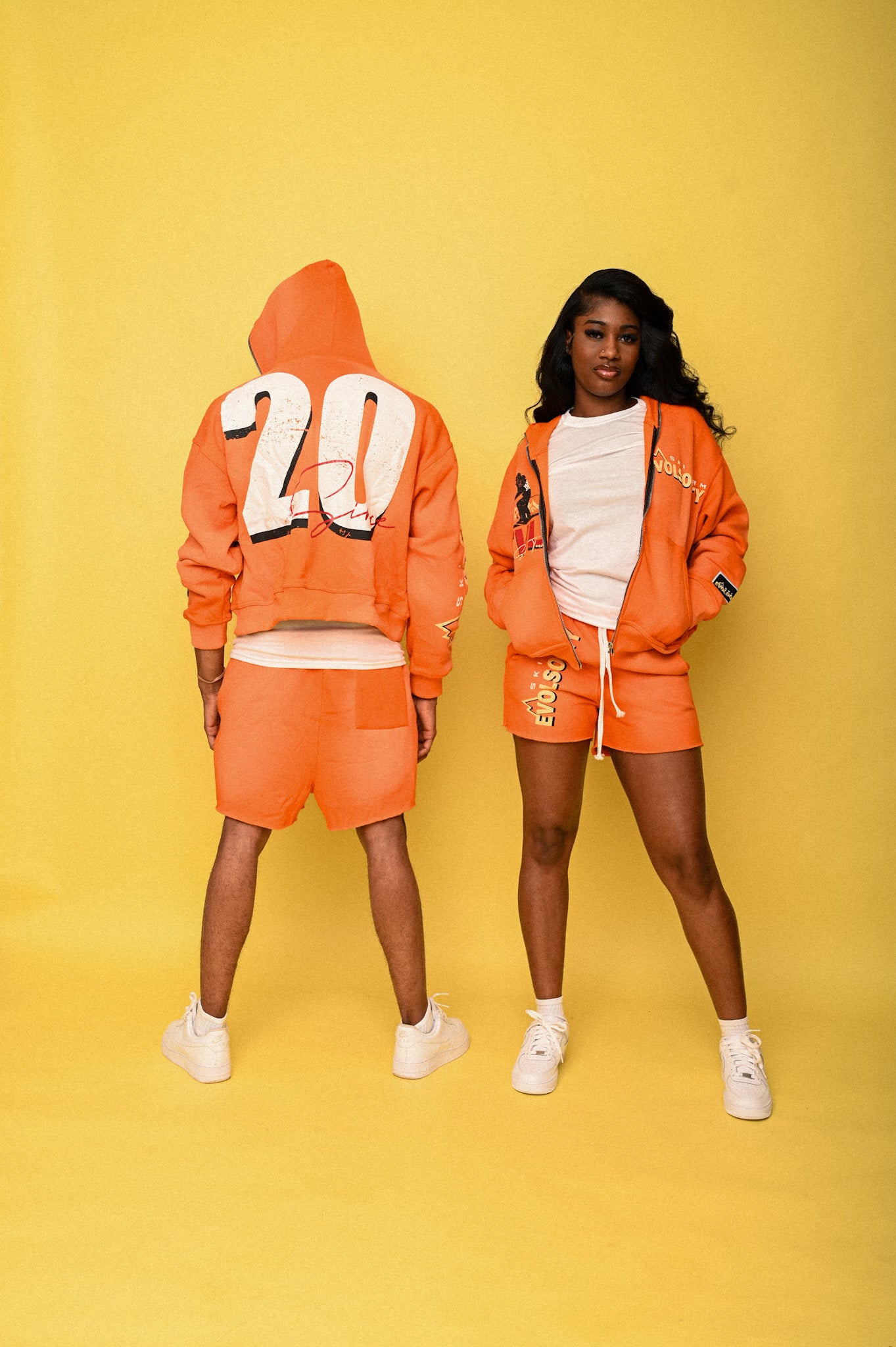 ORANGE SKI SET