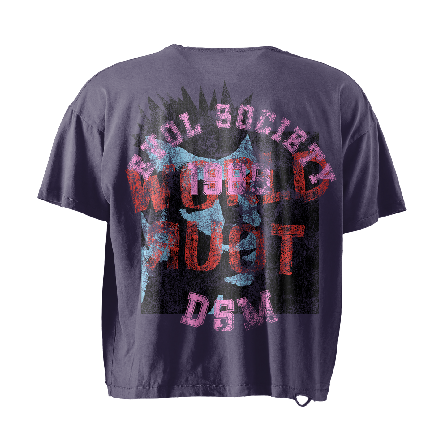 PURPLE I <3 EVL GIRLS TEE