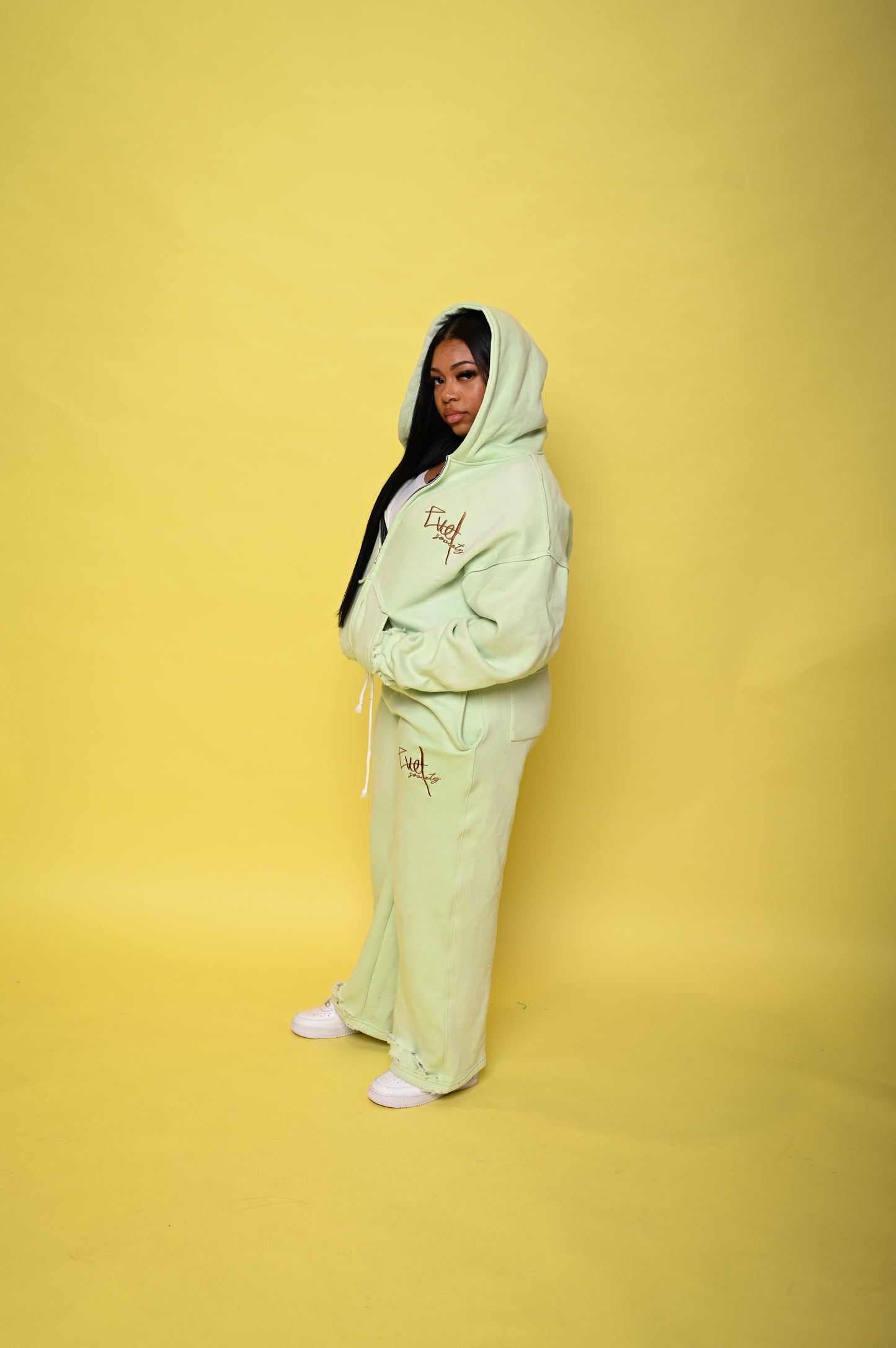 MINT GREEN “ EVL CURSIVE “ SET