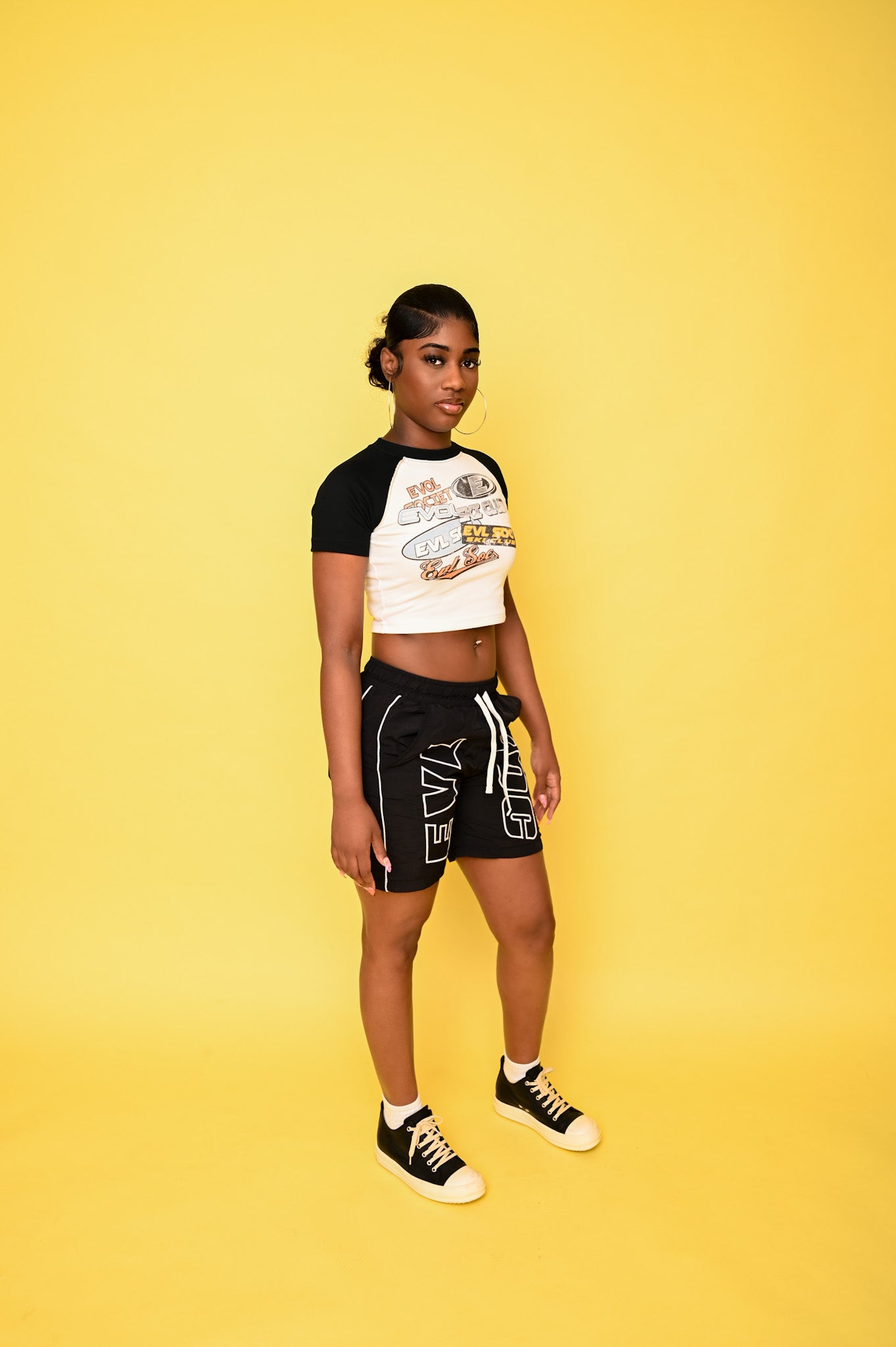 WOMENS “EVL SKI” CROP SHIRT