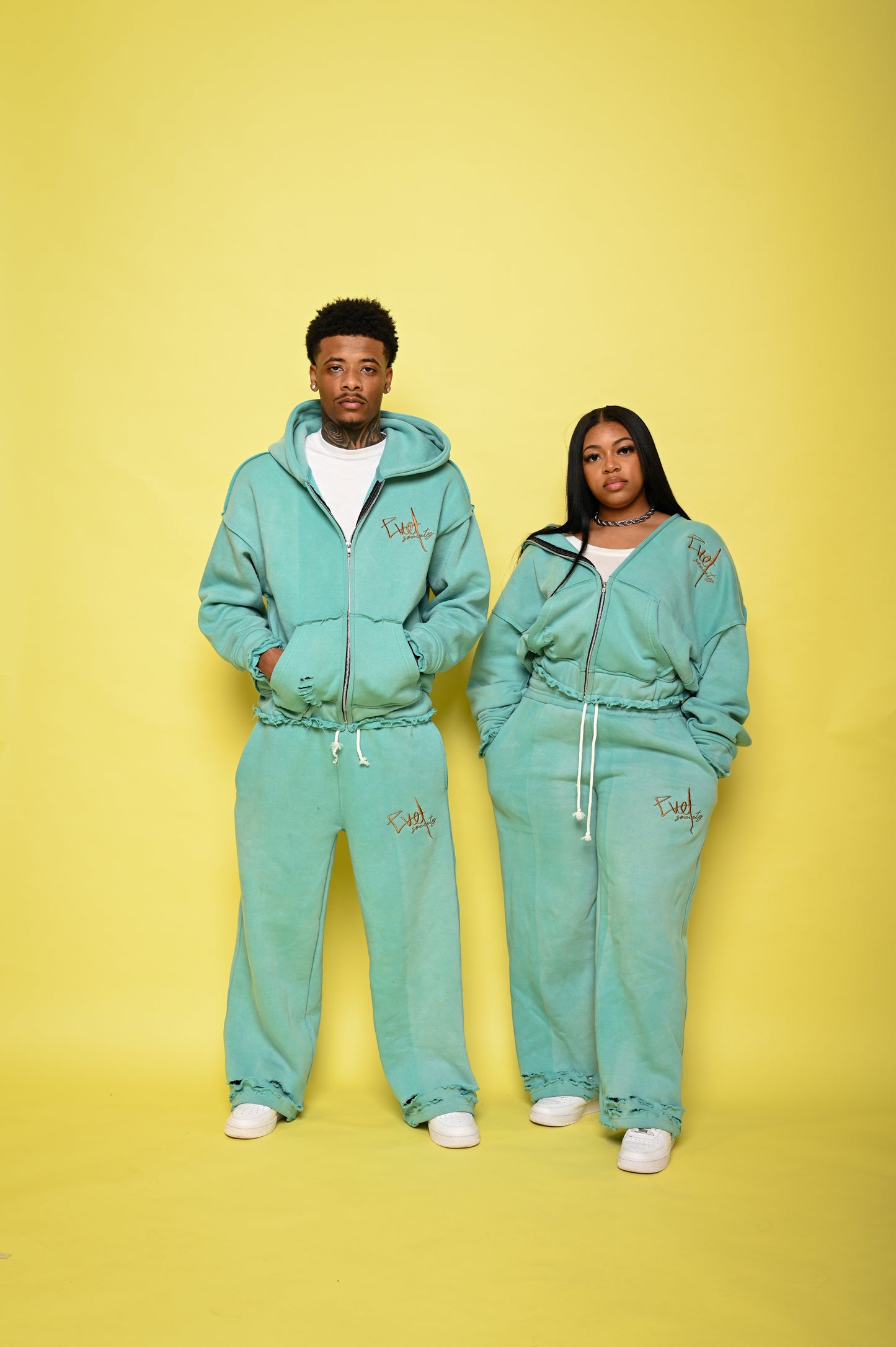 Teal “ EVL CURSIVE “ SET