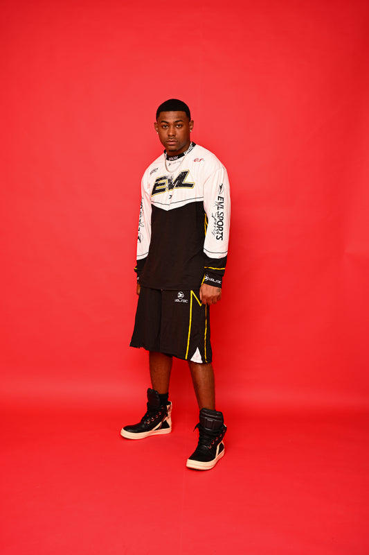 MENS BLCK WHITE YELLA SET