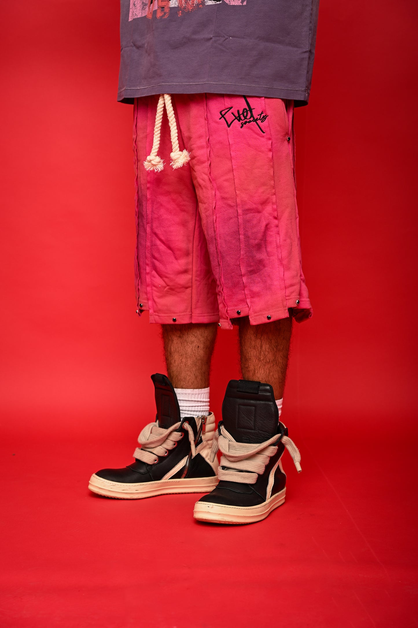 PINK LAYERED SHORTS