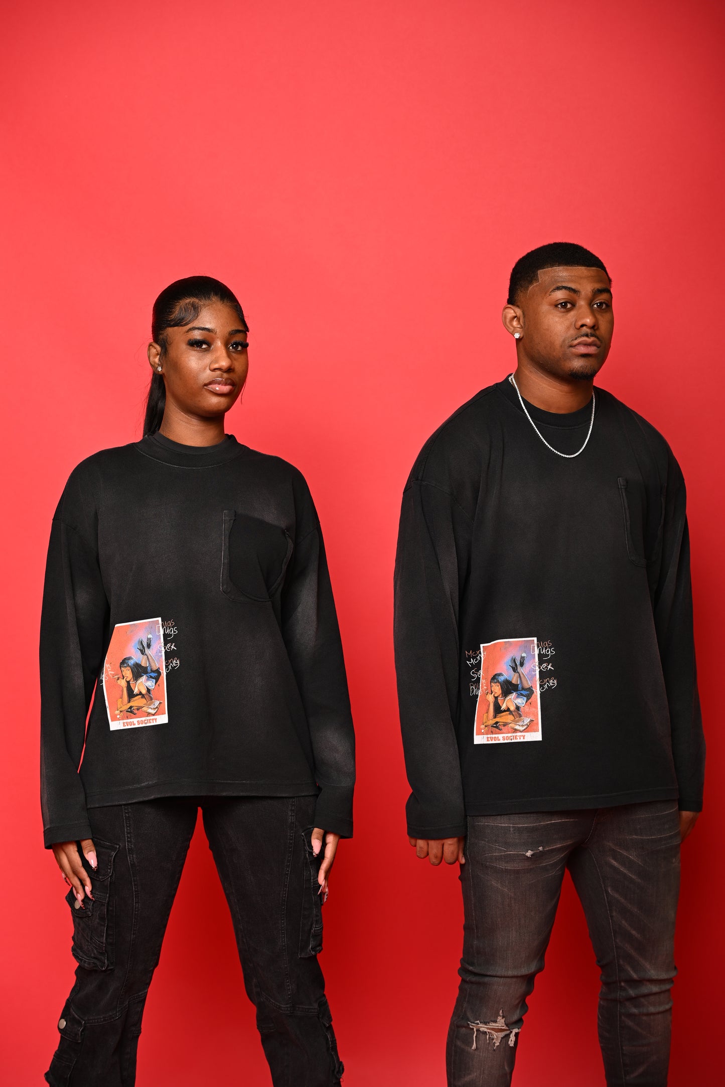 Black / Orange Dsm Tee