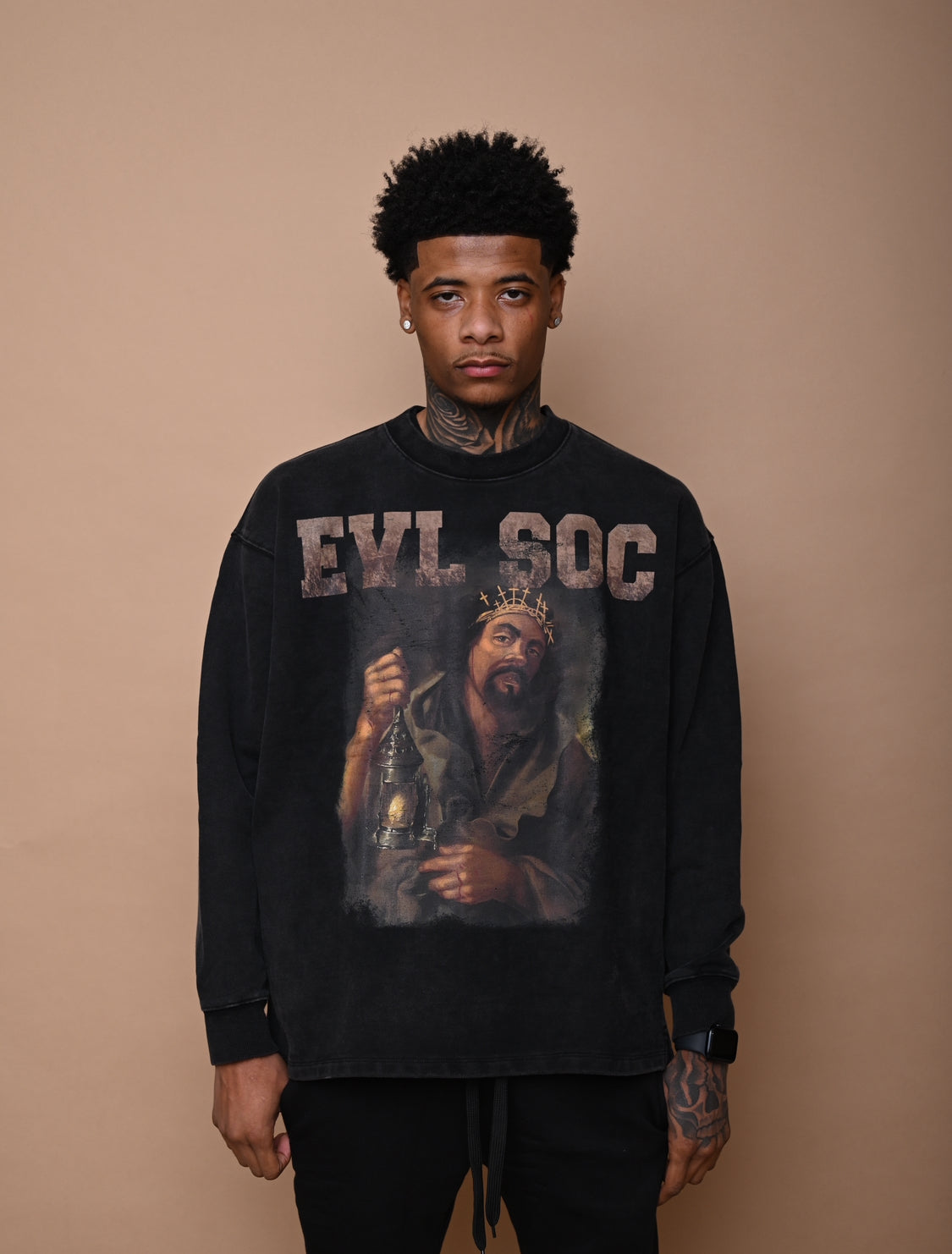 BLACK “BETRAYED BY LOVE” SWEATSHIRT