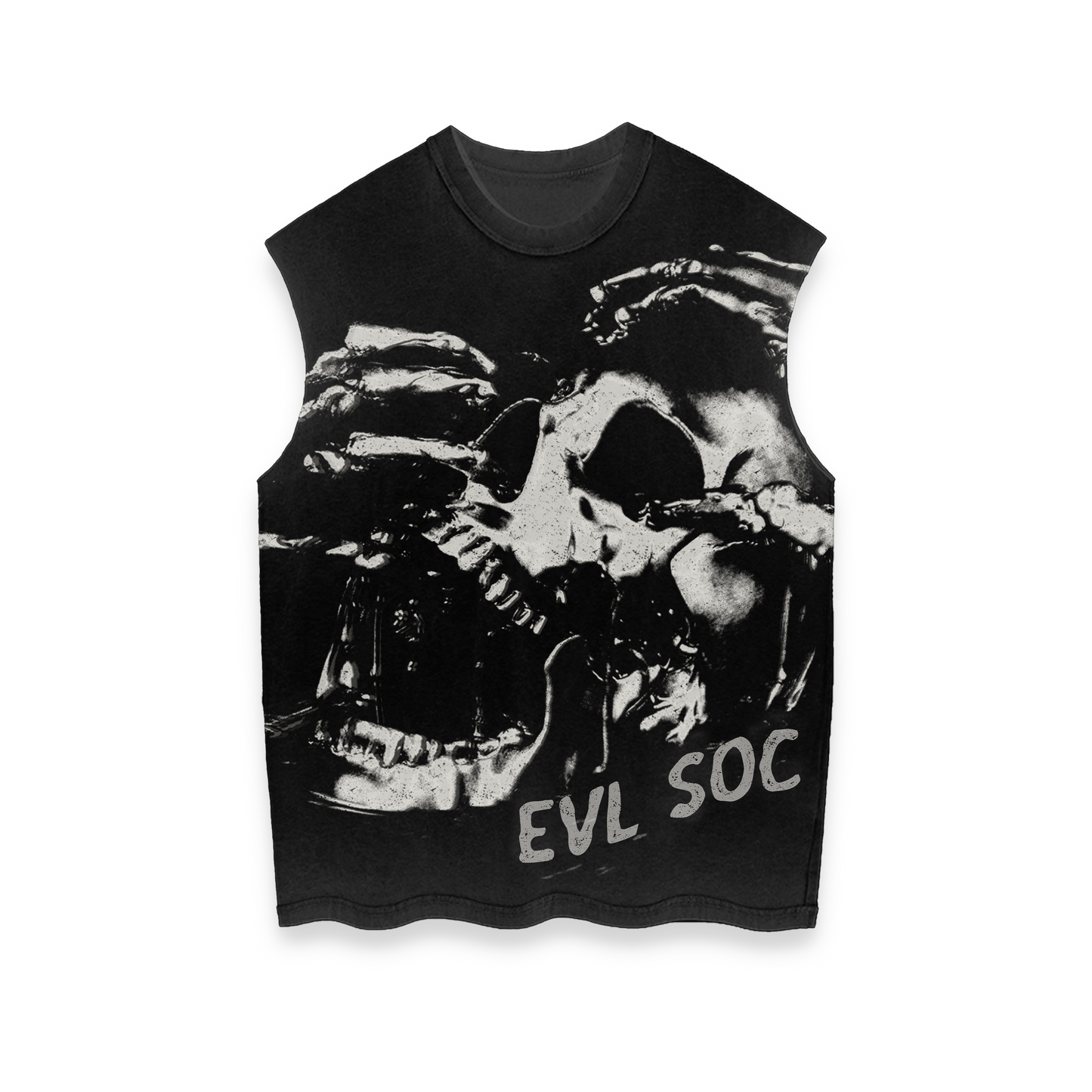 BLACK “EVL Skelton” cutoff