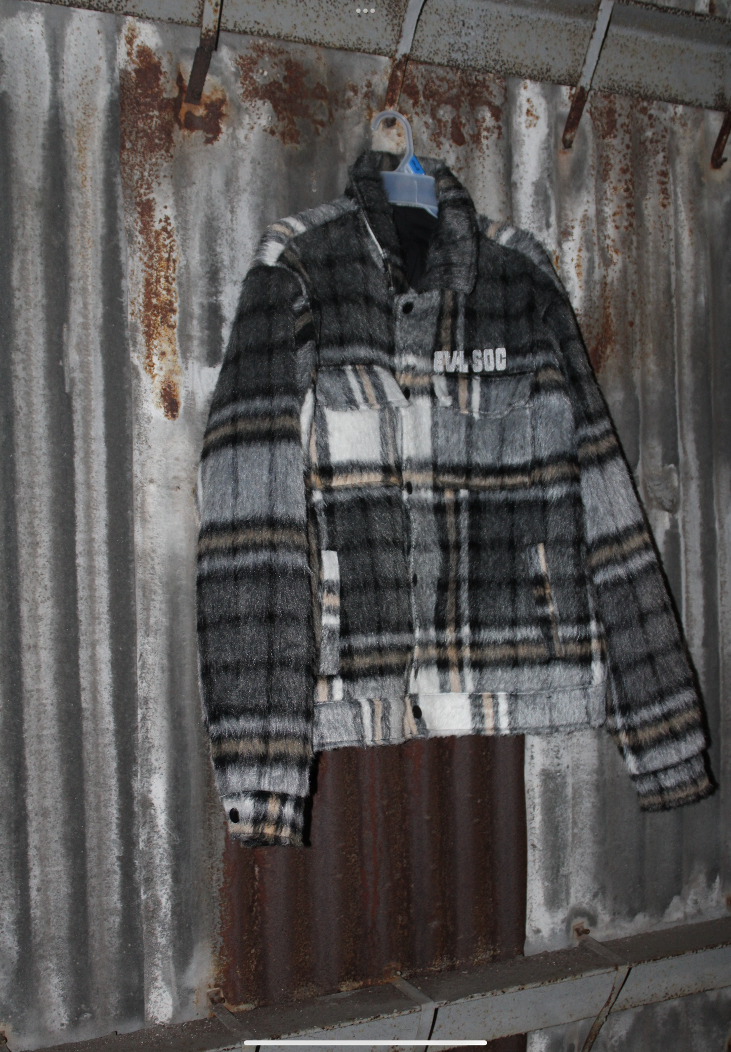 Grey / black Flannel