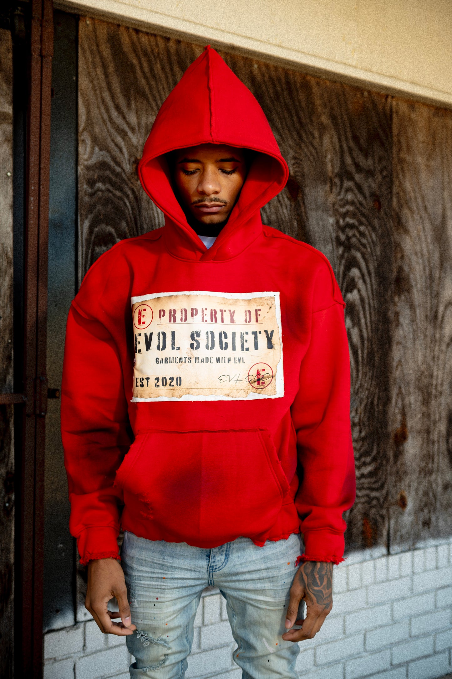 RED PROPERTY HOODIE