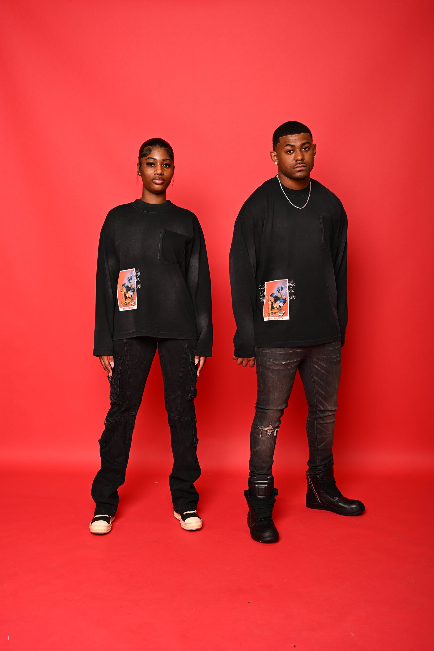 Black / Orange Dsm Tee