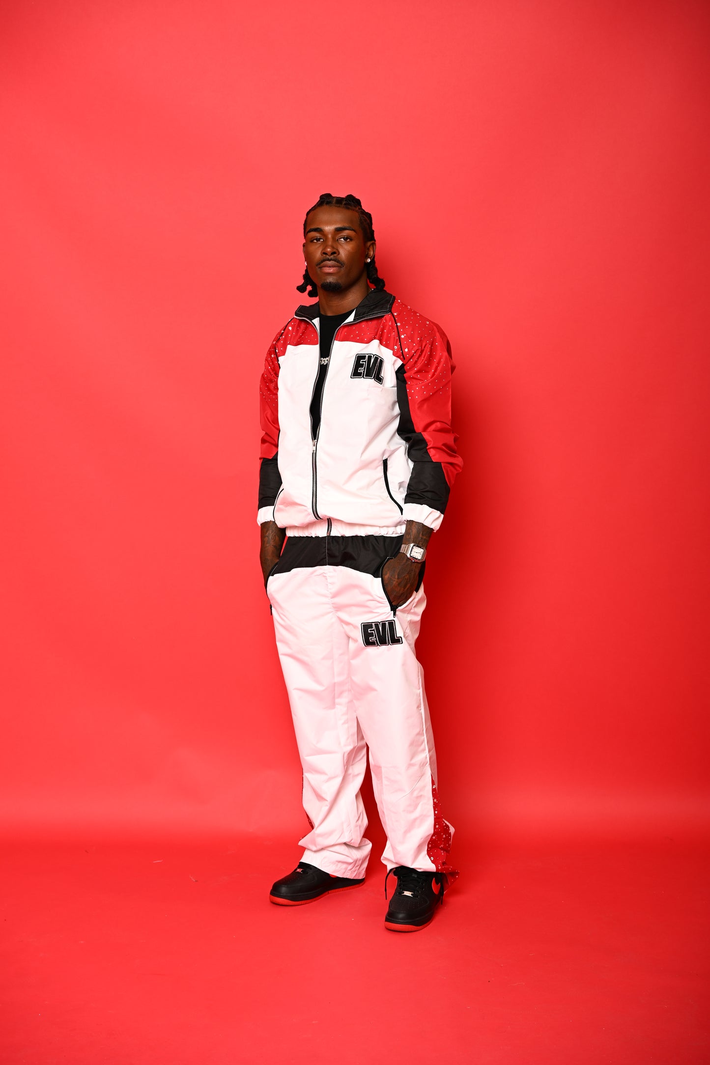 Red EVL Rhinestone set