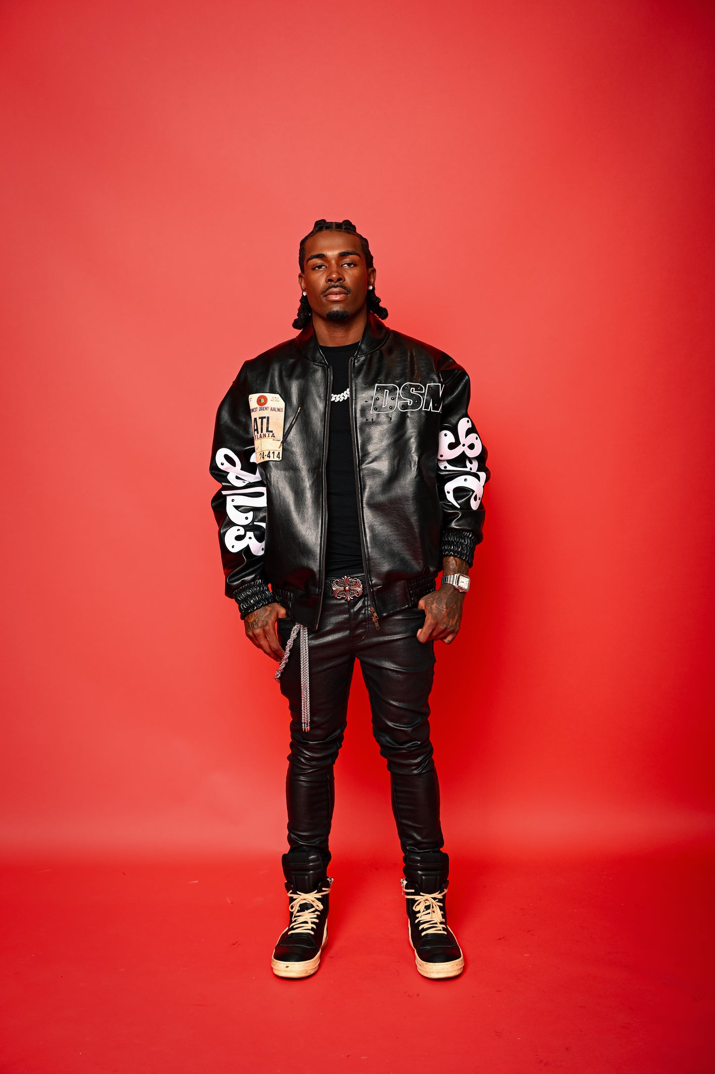 Black Dsm Leather Jacket PREORDER