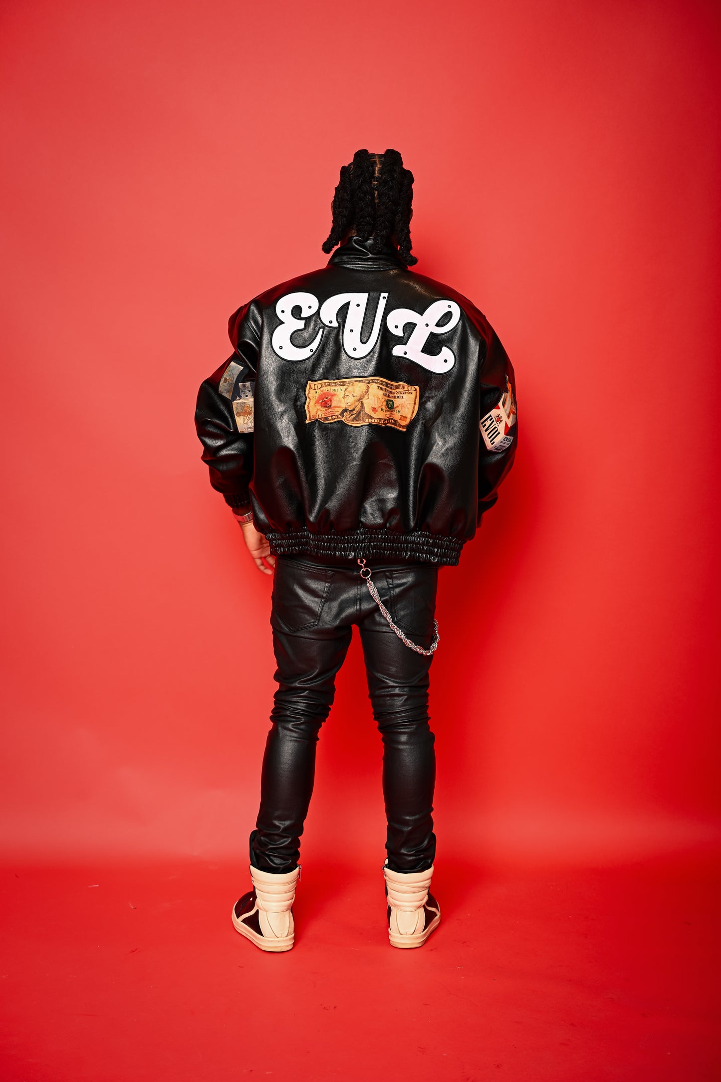 Black Dsm Leather Jacket PREORDER