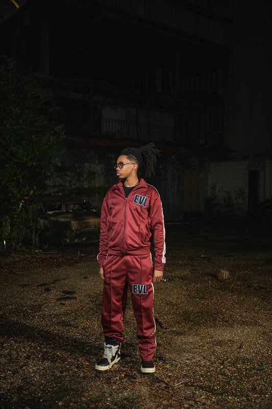 Red/Tan EVL Tracksuit